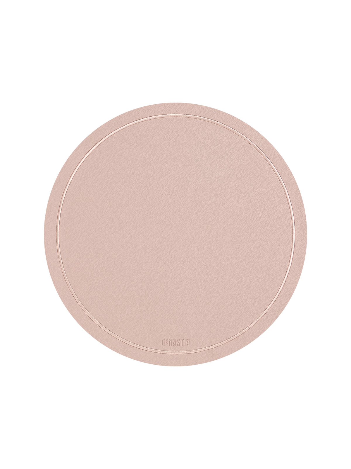 Салфетка сервировочная DeNASTIA с отстрочкой D38 см экокожа лиловый E000611 - фото 2