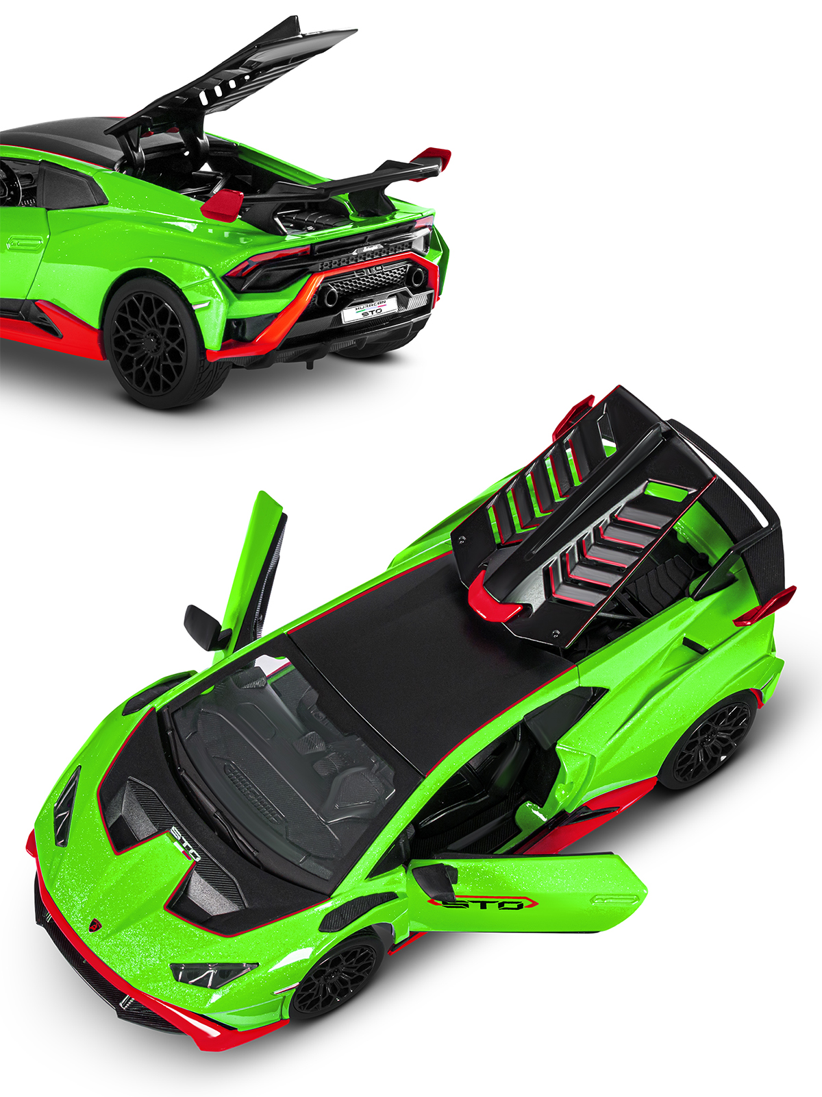 Автомобиль АВТОпанорама Lamborghini Huracan STO 1:32 JB1251662 - фото 15