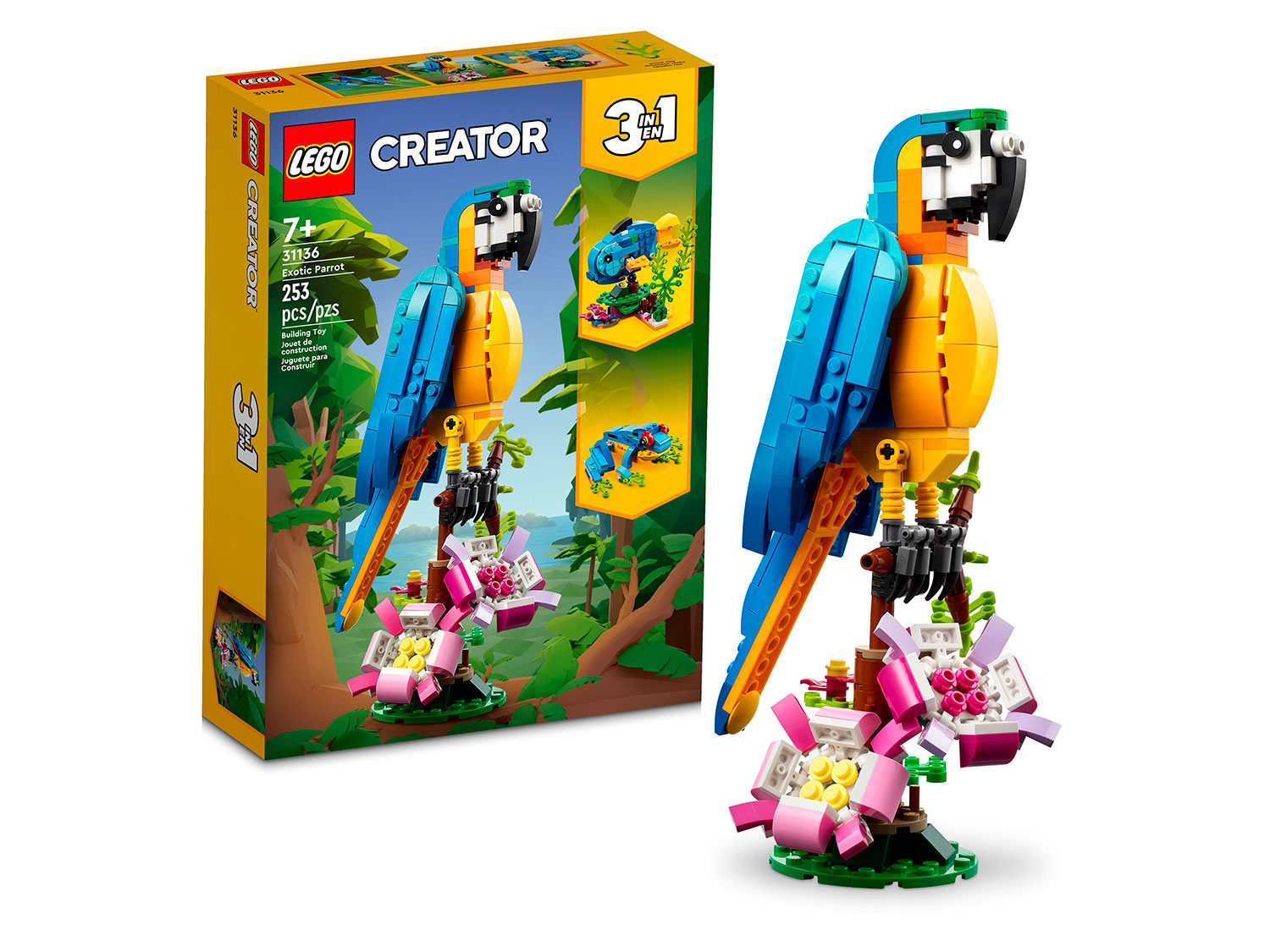 Конструктор LEGO Creator Экзотический попугай 31136 253 дет. - фото 1