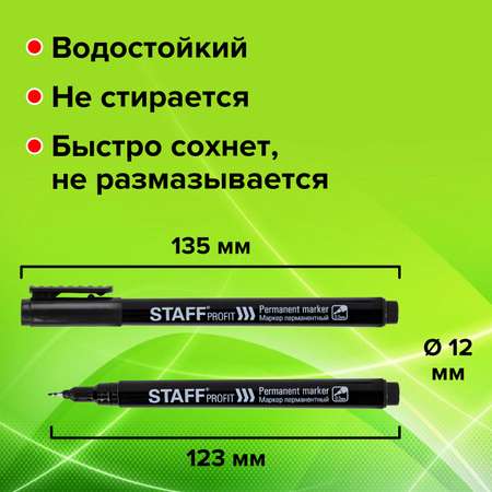 Маркеры Staff перманентные 12 цв.