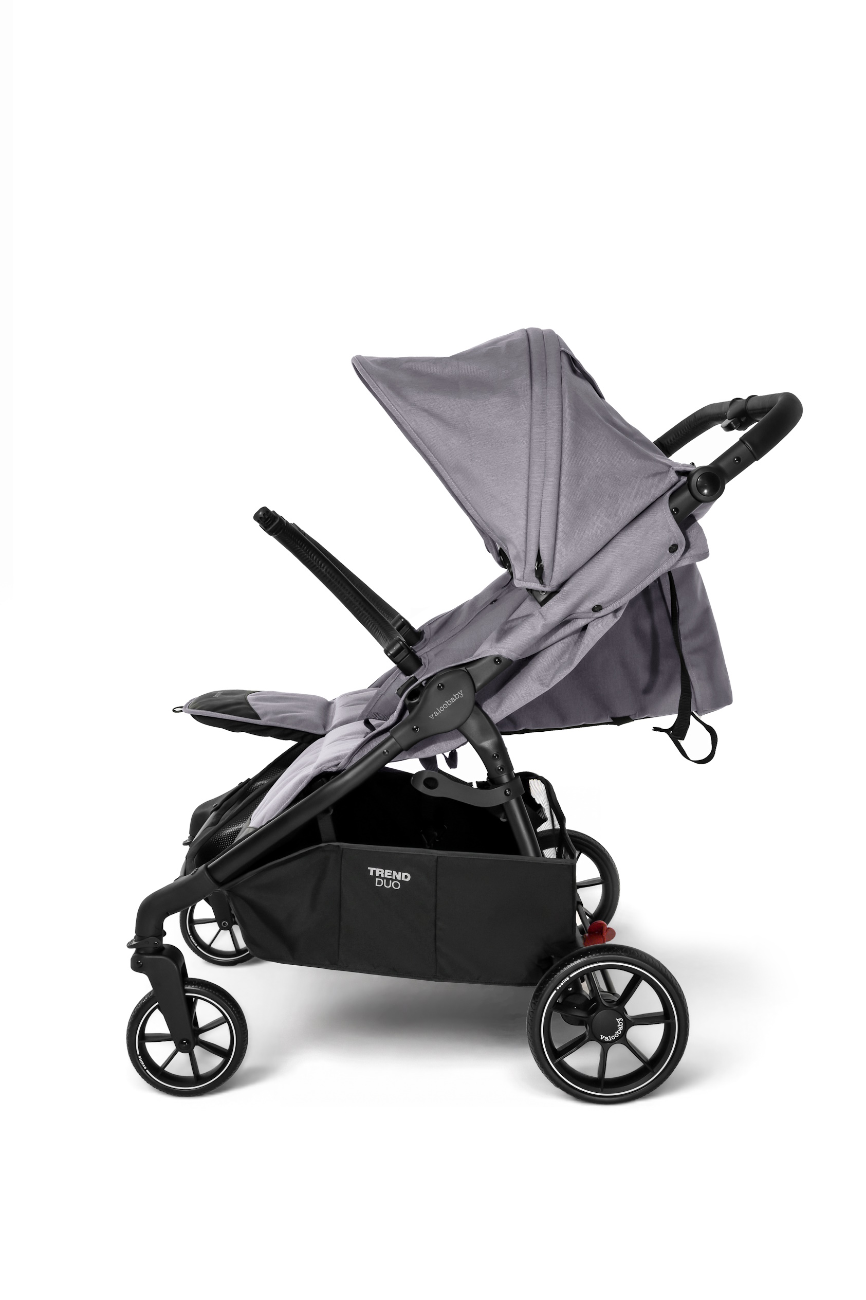 Коляска прогулочная для двойни Valco baby Snap Duo серый - фото 15