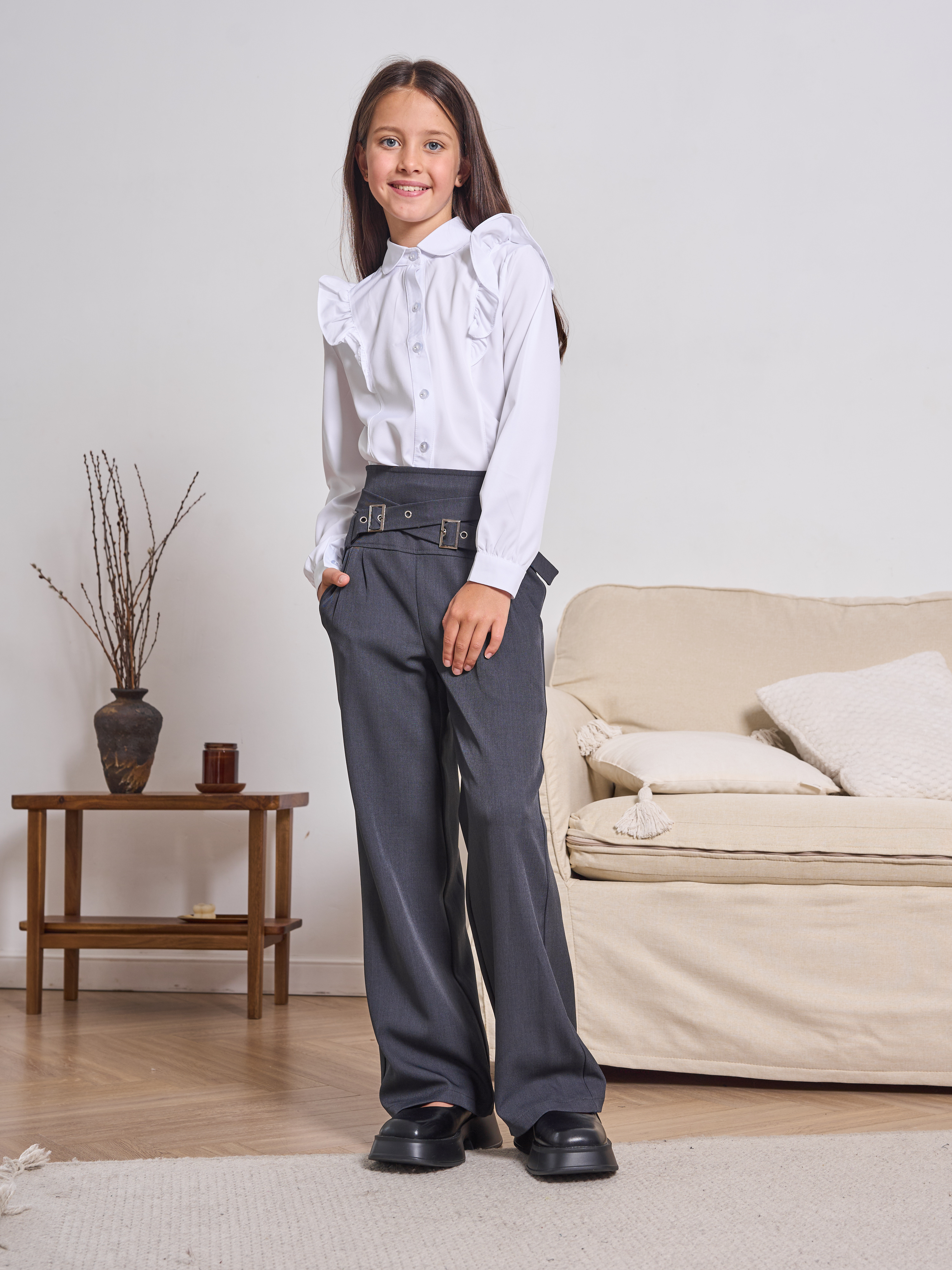 Брюки СИНЯЯ МОДА W662A-G39 - фото 6