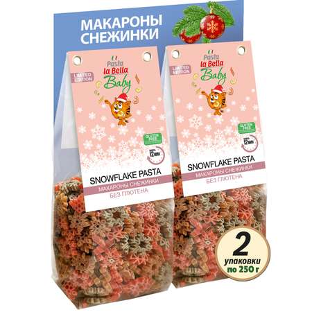 Макароны Pasta la Bella Снежинки Без Глютена, 2 упаковки