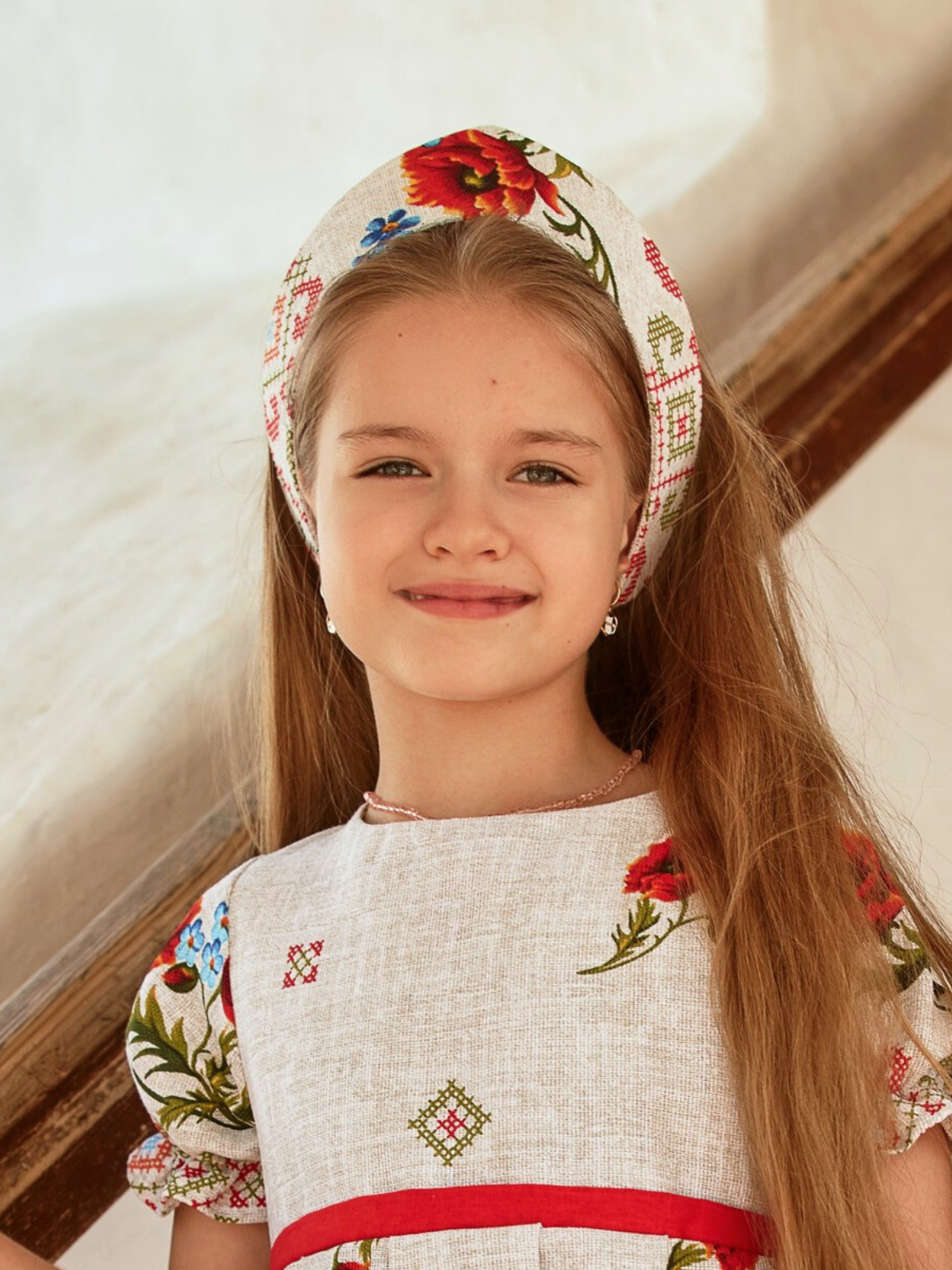 Кокошник MOUN кокошник_рогожка_маки - фото 4