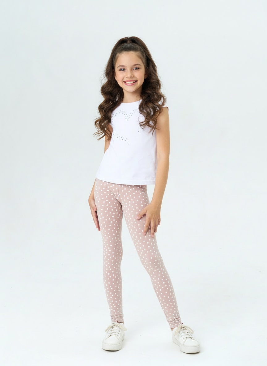 Леггинсы Персона Junior Snowballs кофейный лосины - фото 2