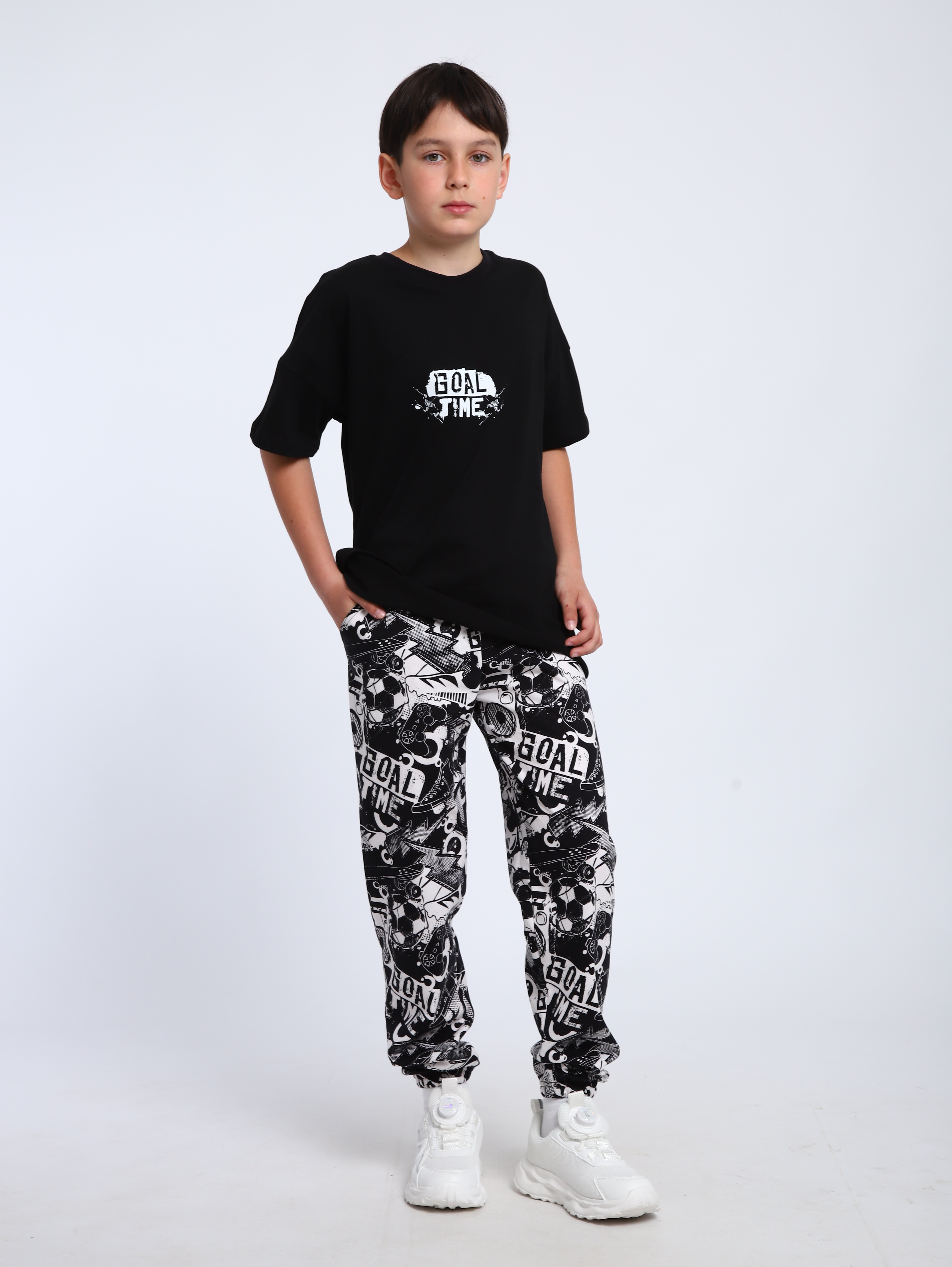 Костюм ЛАДОШКИ Комплект Матч черный - фото 1