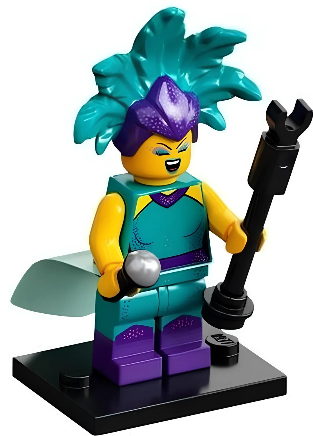 Изображение товара Минифигурка LEGO Series 21 Cabaret Singer с аксессуарами и подставкой Изображение товара Минифигурка LEGO Series 21 Cabaret Singer с аксессуарами и подставкой