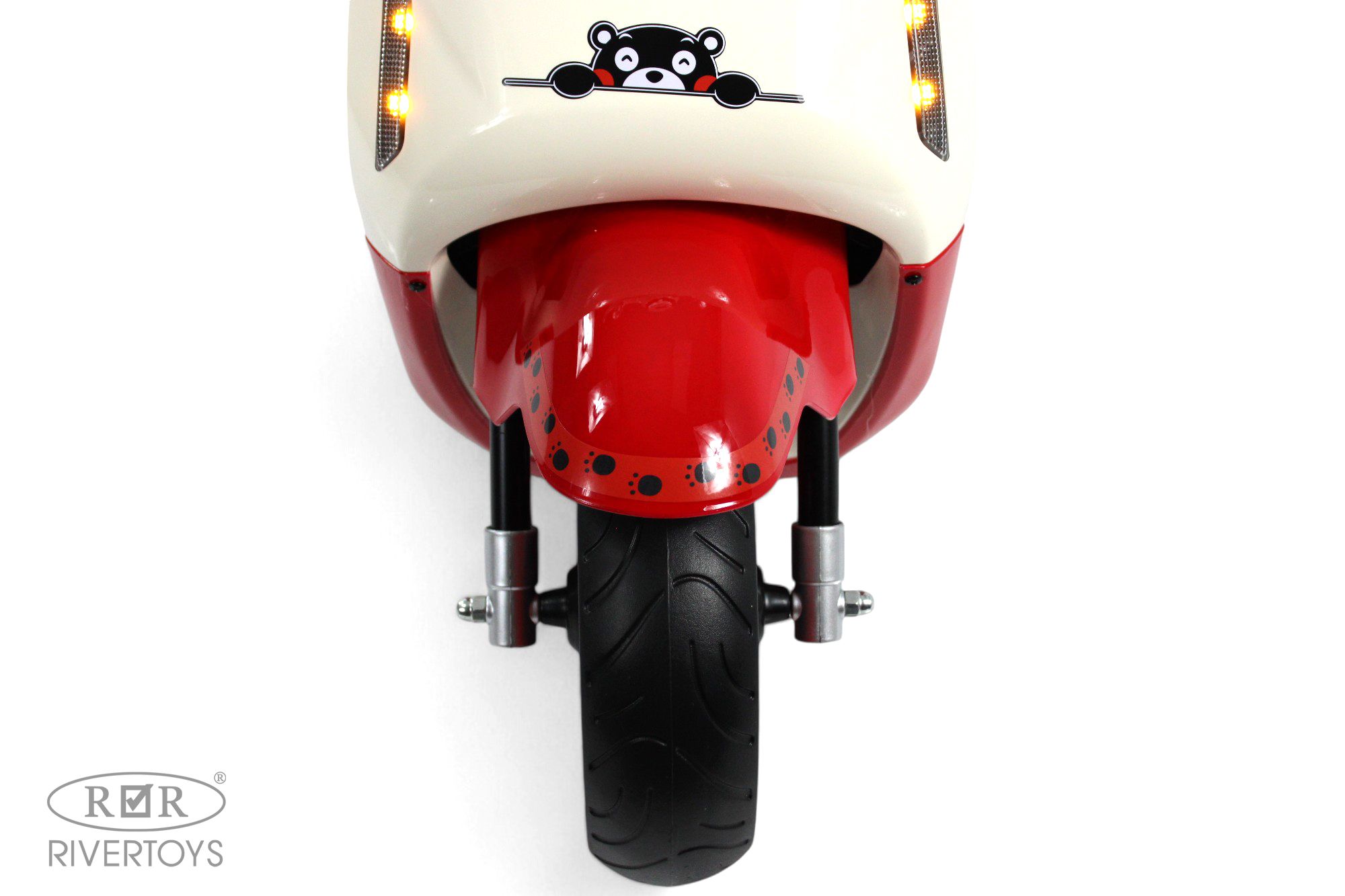 Электромобиль RIVERTOYS Z555ZZ-BEIGE-RED - фото 4