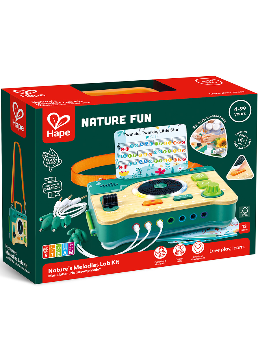 Игрушка музыкальная Hape Лаборатория мелодий синтезатор, аксессуар, пианино, мелодика - фото 3