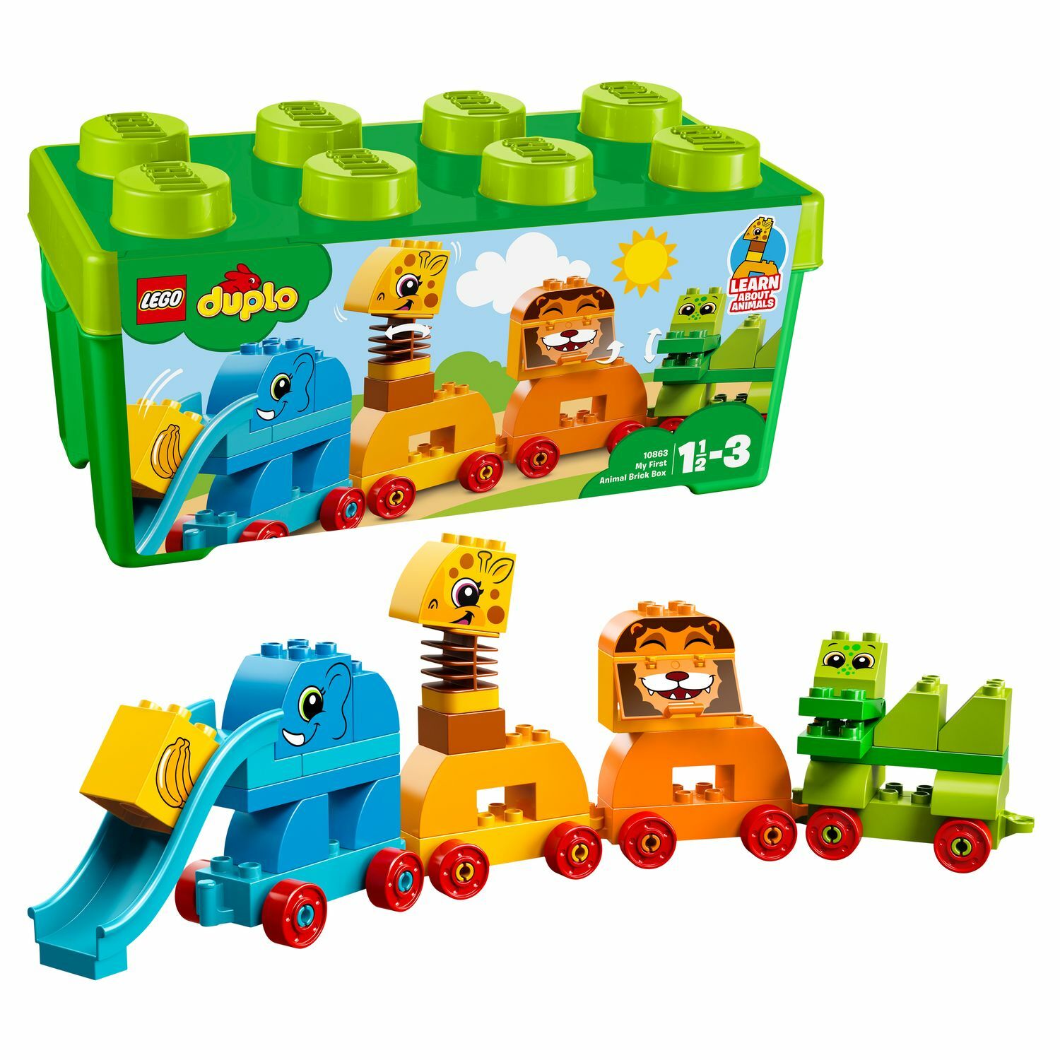 Конструктор LEGO DUPLO Мой первый парад животных блочный - фото 1
