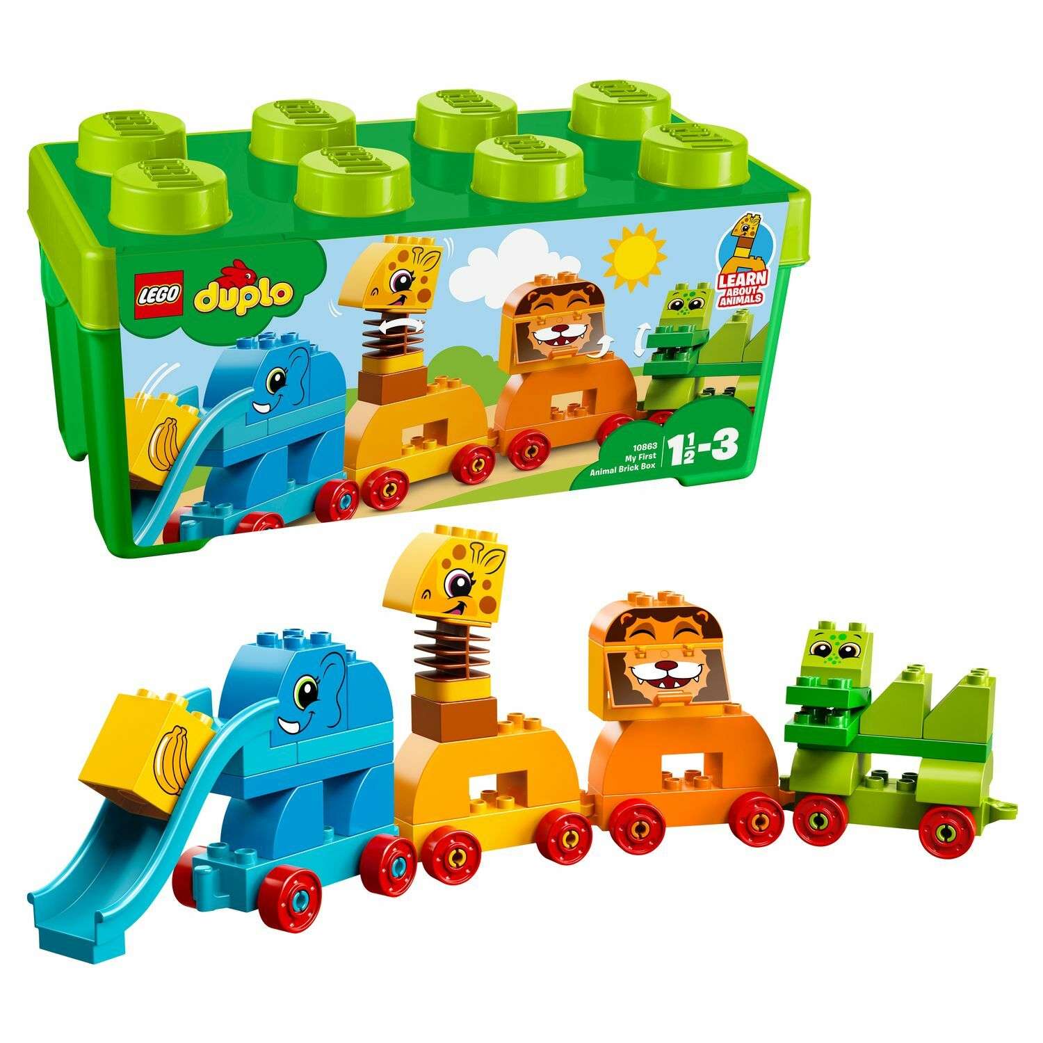 Конструктор LEGO DUPLO Мой первый парад животных блочный - фото 1