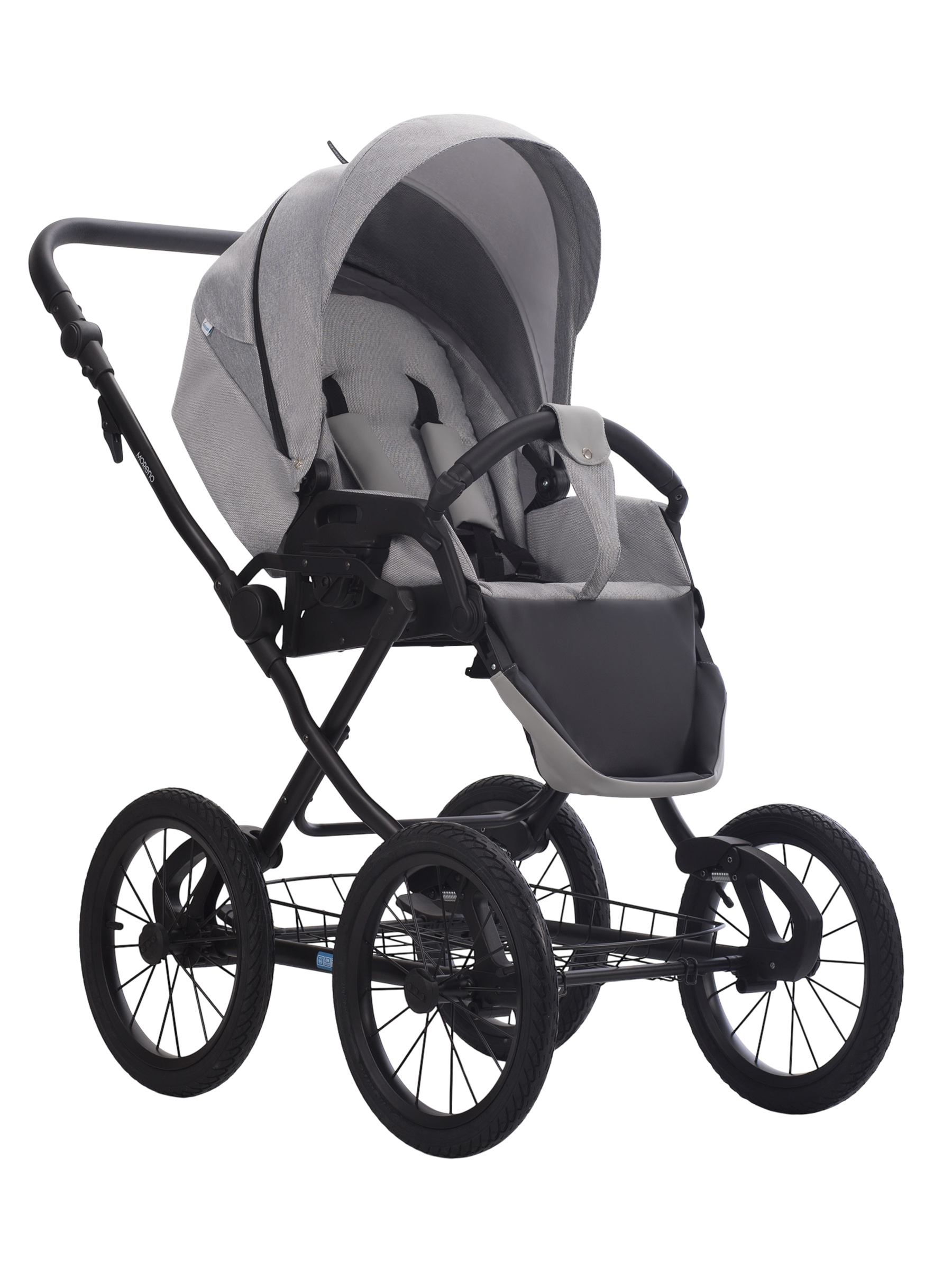 Коляска 2в1 Aroteam Moreno SL New 03 св.-серый - фото 3
