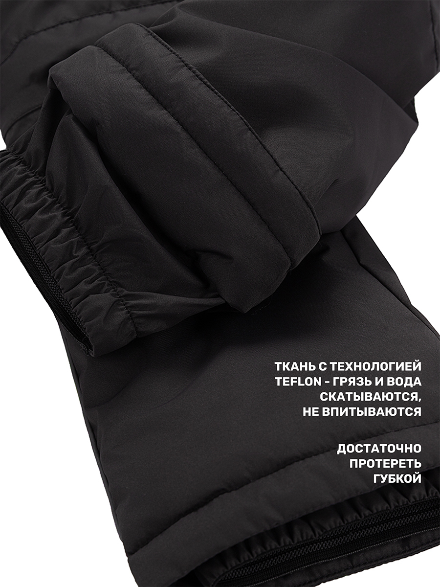 Куртка и полукомбинезон NIKASTYLE 7з7424 черный шоколад - фото 17