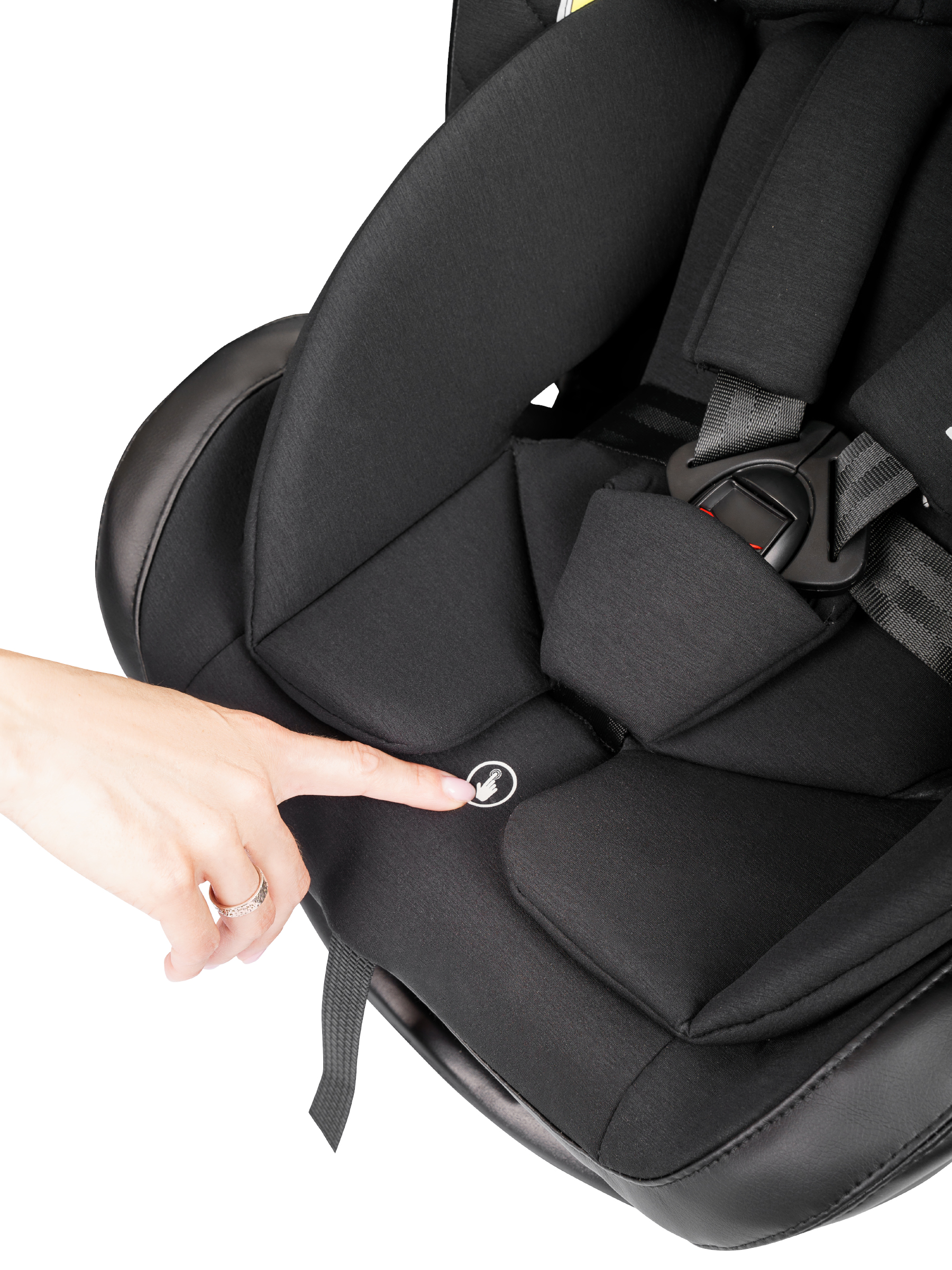 Автокресло Indigo Jovola Fuller, черн.-чер. кожа Isofix 0+/1/2/3 (0-36 кг) черный - фото 25
