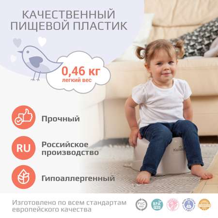Горшок KidWick Улитка серый