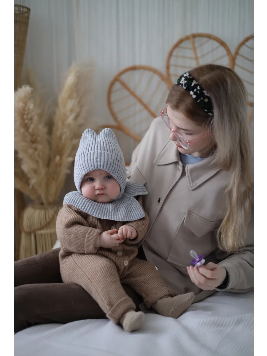 Шапка-шлем Starkoff Kids Д100304 - фото 21