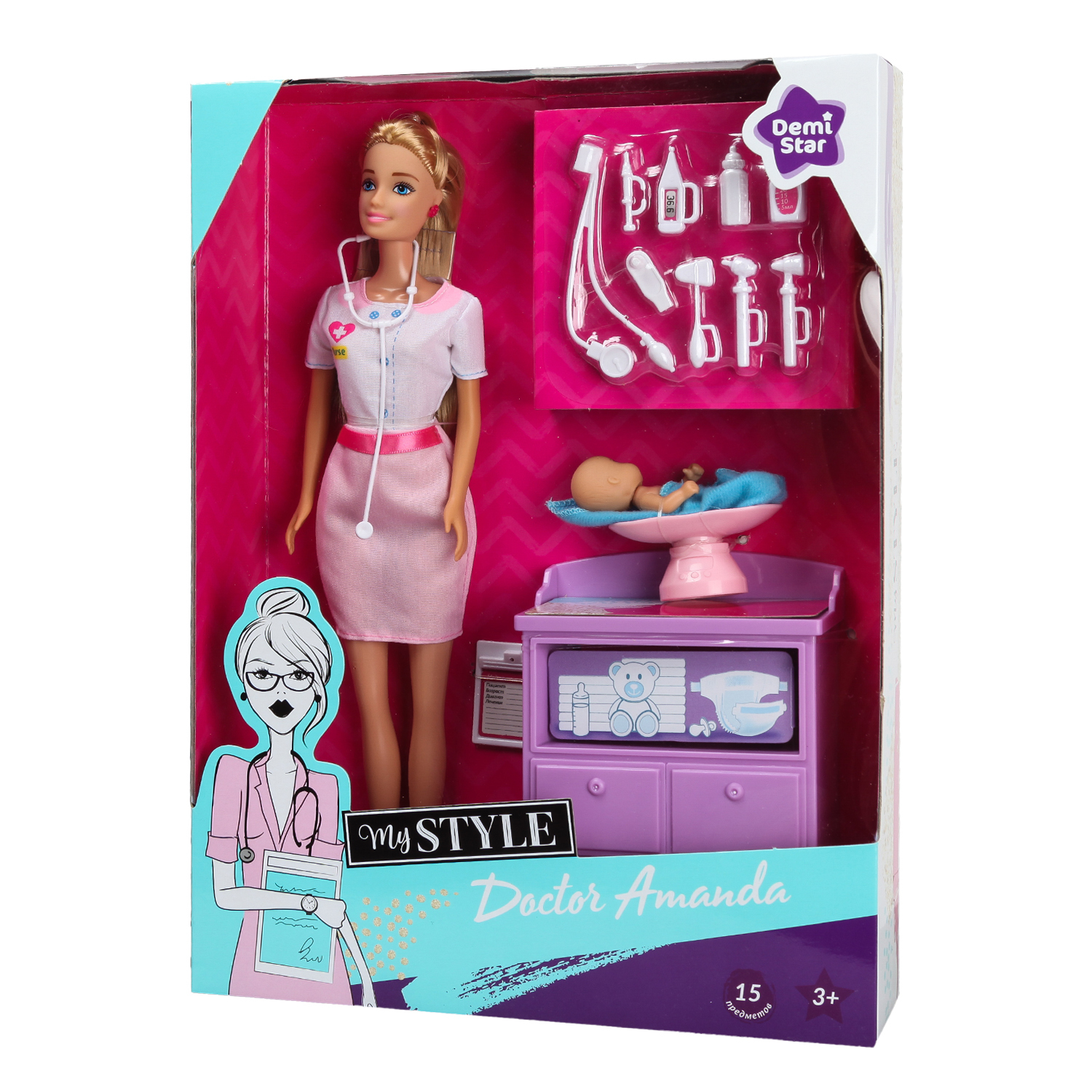 Кукла модельная Demi Star Педиатр 99232 - фото 9