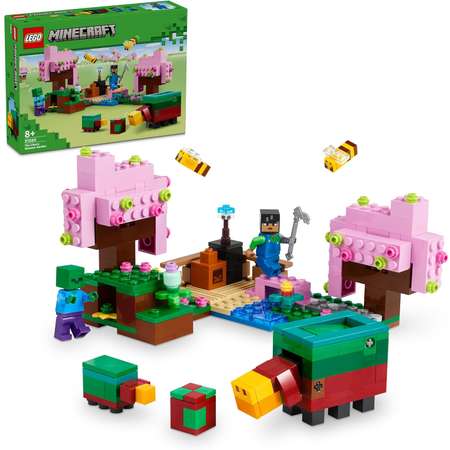 Конструктор LEGO Minecraft Вишневый цветущий сад блочный
