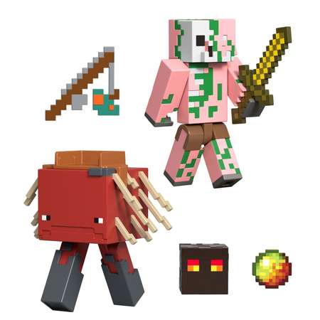 Игровой набор Minecraft Пиглин и Страйдер