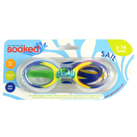 Очки для плавания Splash About Soaked Junior Goggles Sail Fusion 6-14 лет