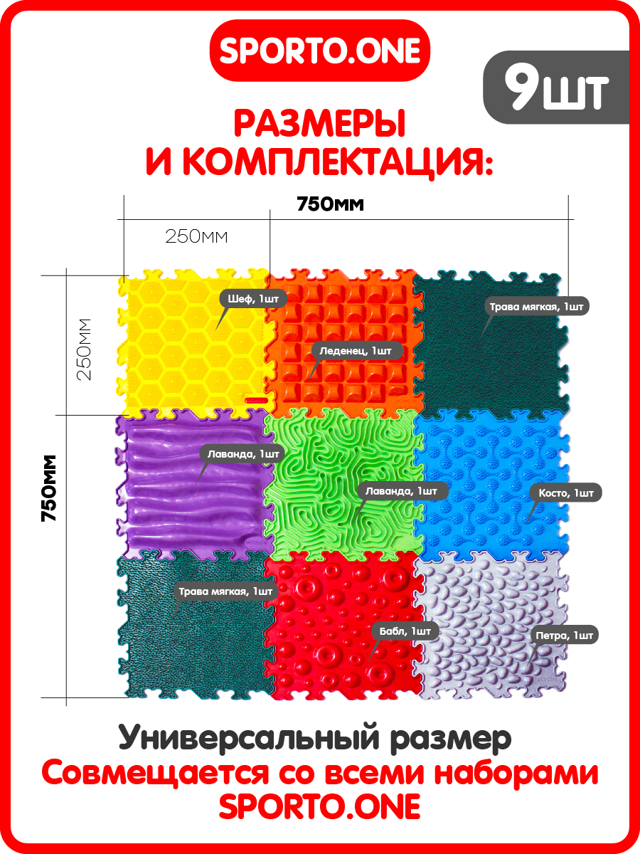 Коврик SPORTO.ONE трансформер Яркий день - фото 2