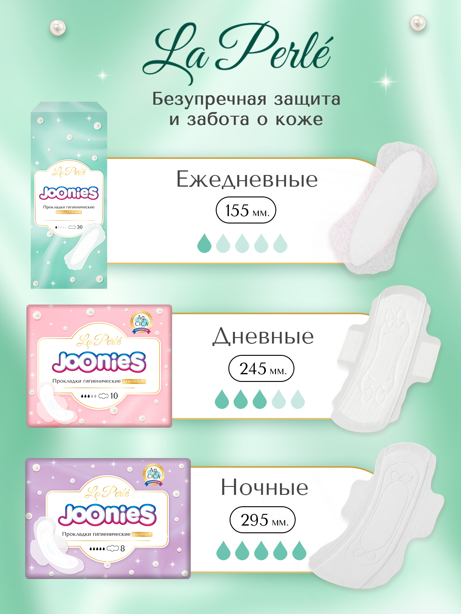 Прокладки одноразовые Joonies La Perle ежедневные 30шт - фото 5