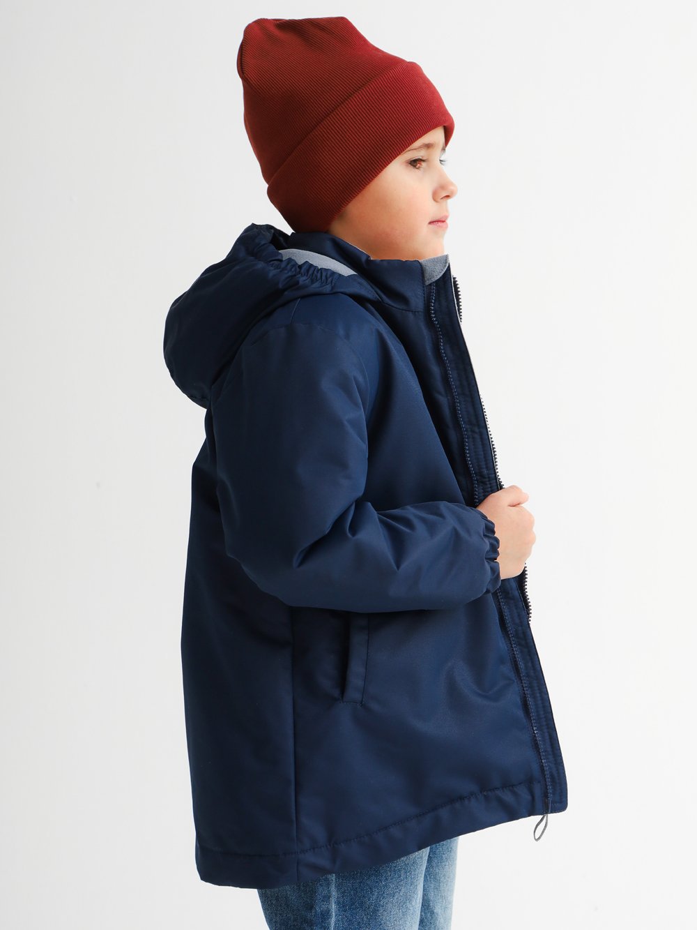 Куртка MINIDINO B-VO-Krt-039/0Куртка демисезонная Minimal темно-синяя детская - фото 3