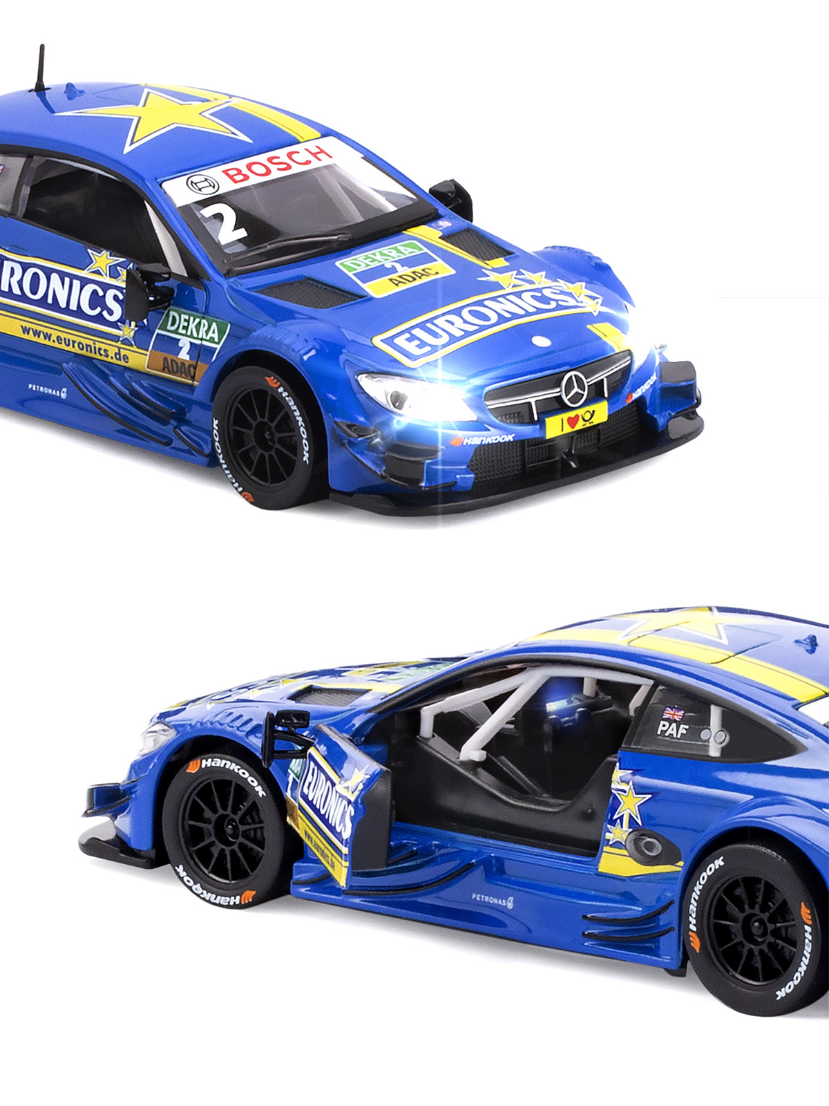 Автомобиль АВТОпанорама Mercedes AMG C 63 DTM 1:32 JB1251325 - фото 8