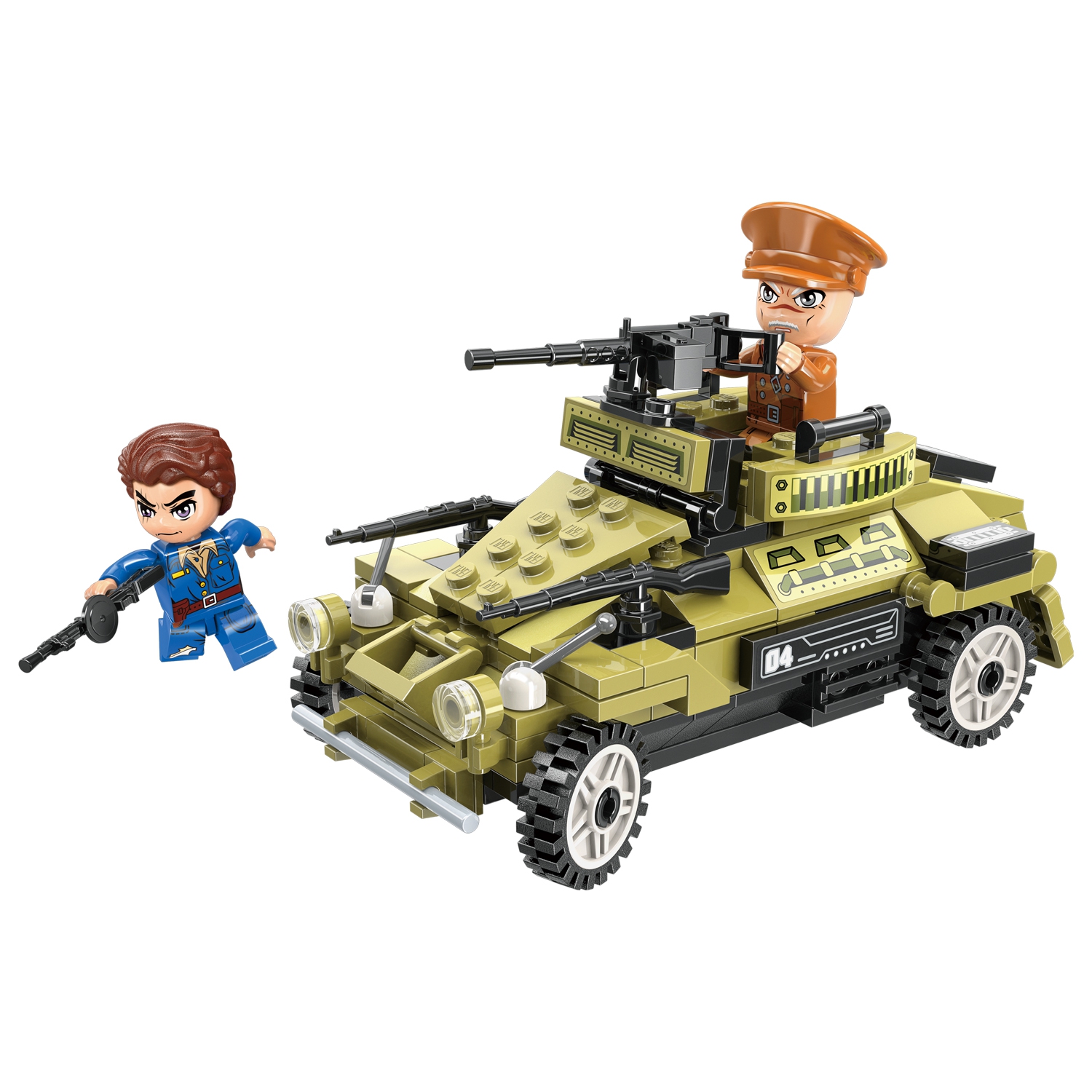 Конструктор QMAN Армия Бронеавтомобиль 155 дет. - фото 1