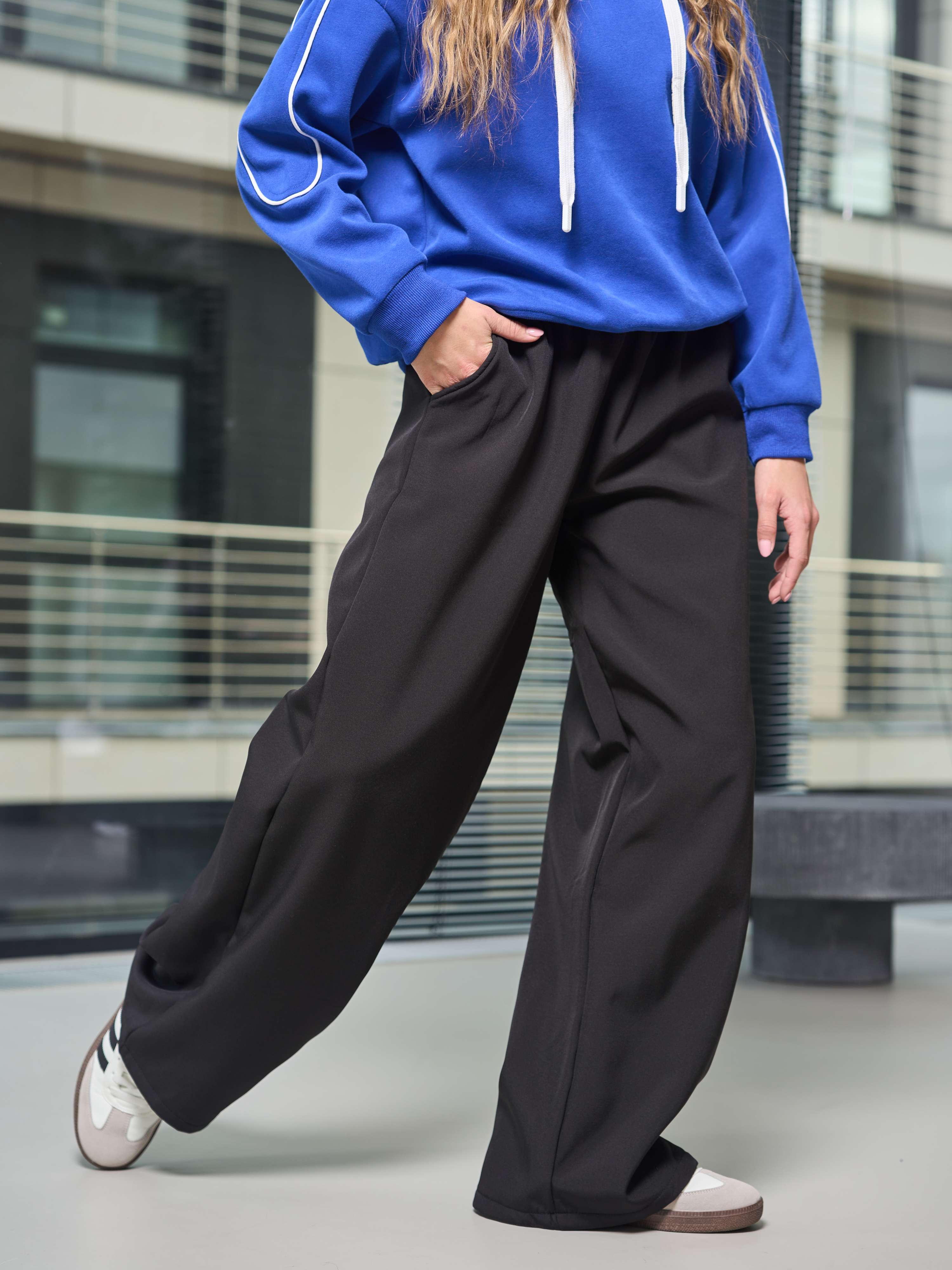 Брюки-палаццо СИНЯЯ МОДА WF1011B-H39 - фото 19