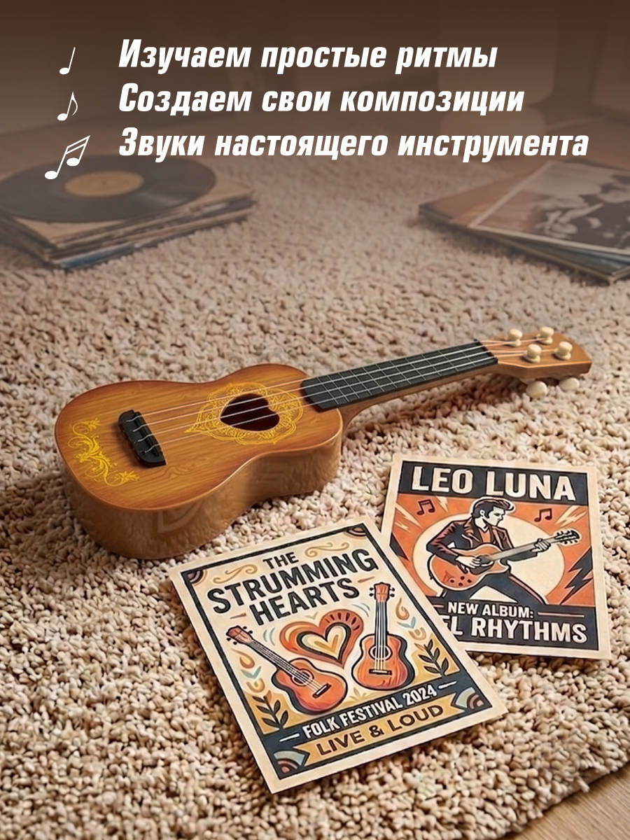 Игрушка музыкальная Veld Co гитара - фото 3