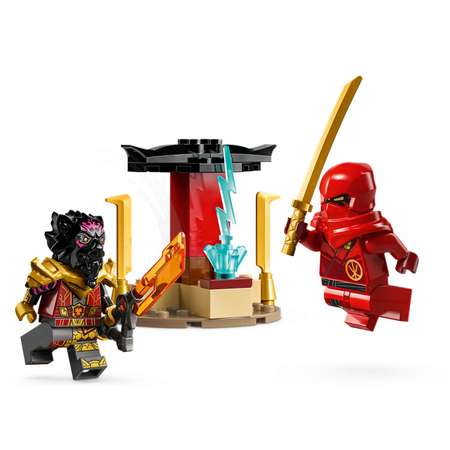 Конструктор LEGO NINJAGO Kai and Rass Car Bike Battle блочный
