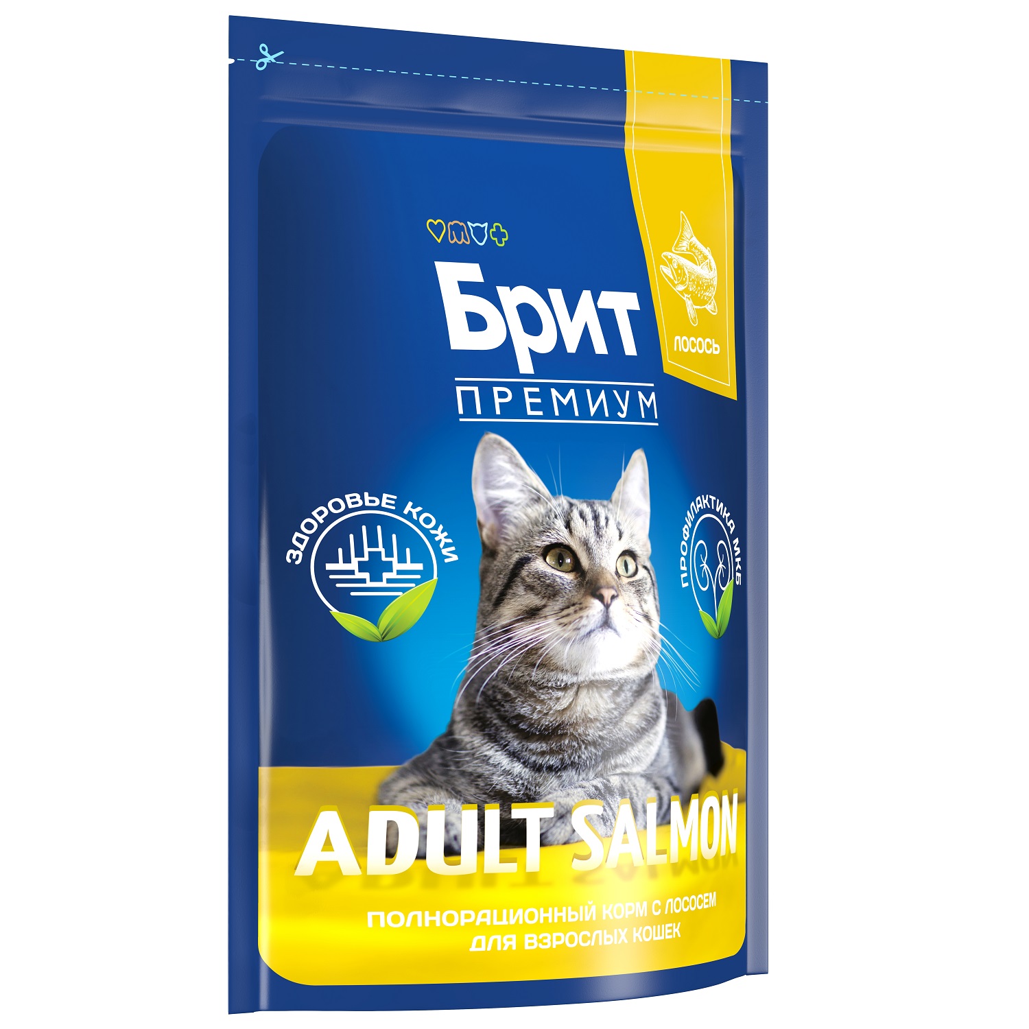 Корм для кошек Brit 2кг Premium Cat Adult Salmon с лососем сухой - фото 3