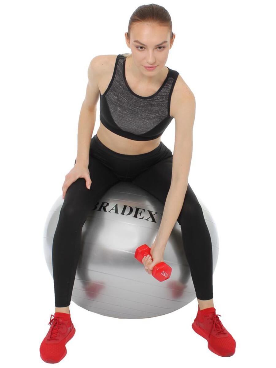 Фитбол мяч гимнастический Bradex для спорта и фитнеса 85 см - фото 3