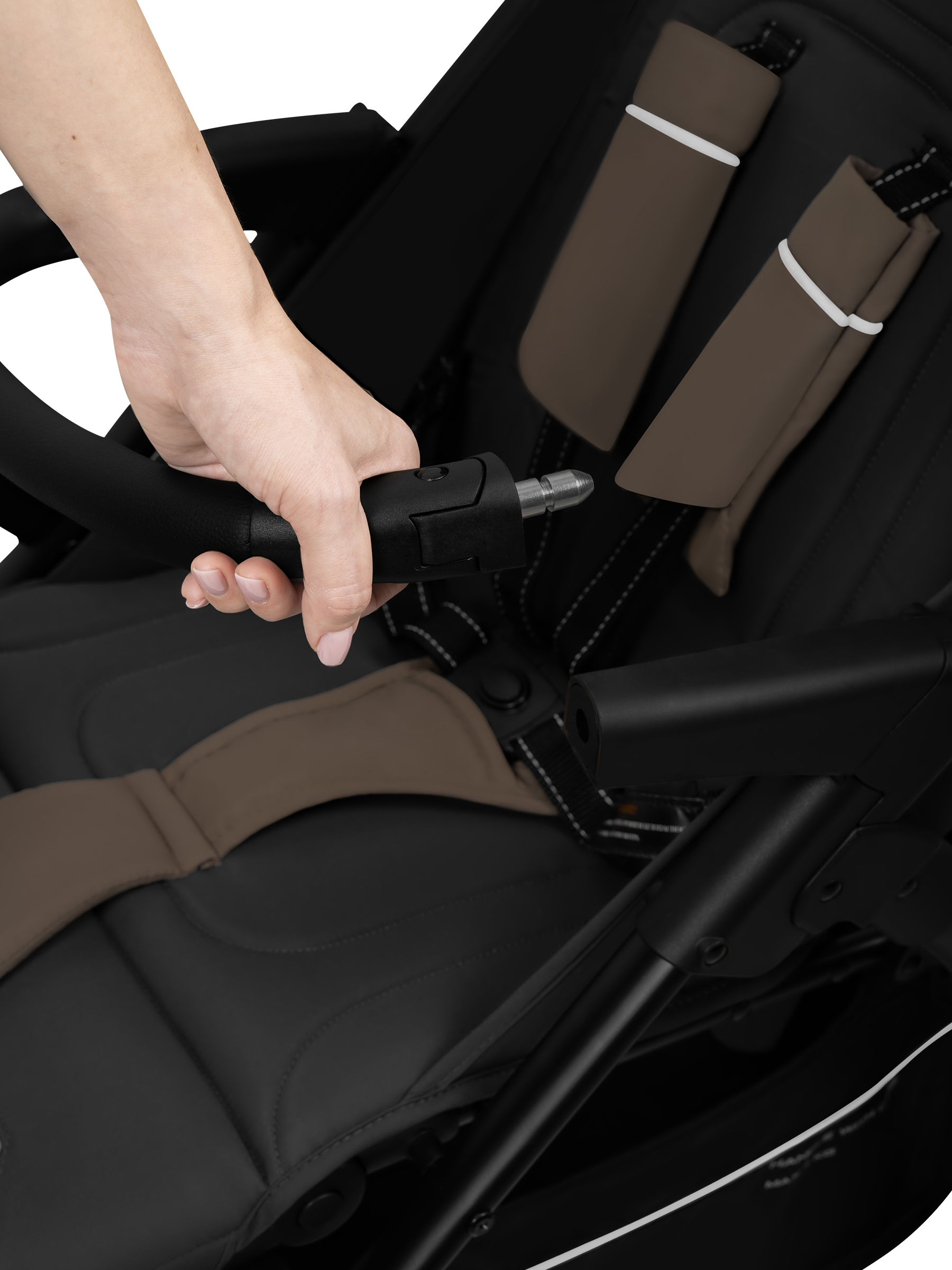 Коляска прогулочная JOVOLA SELENA 2026 темно-беж.-серый - фото 32