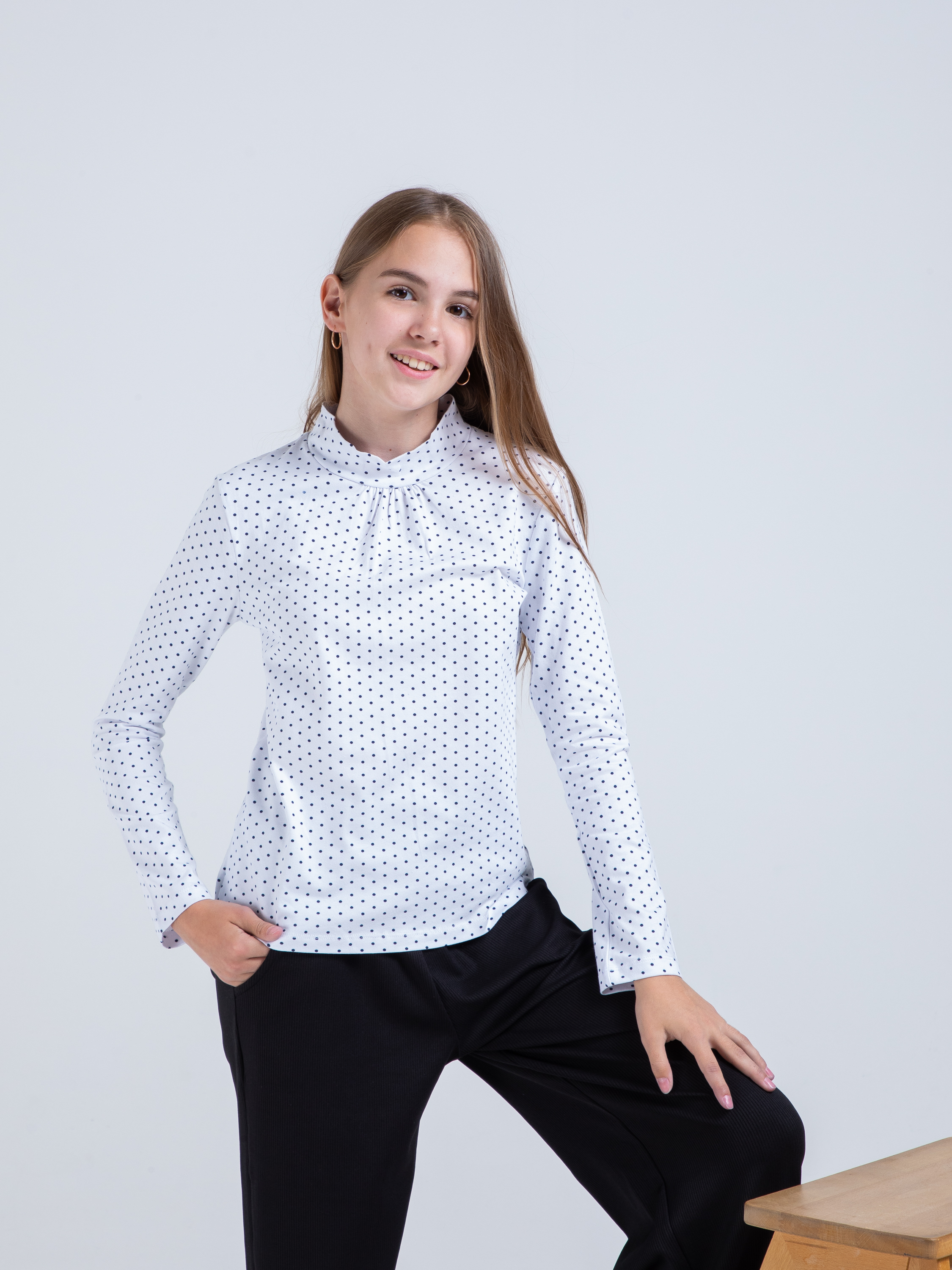 Водолазка STELLA MODA 15602_белый - фото 6