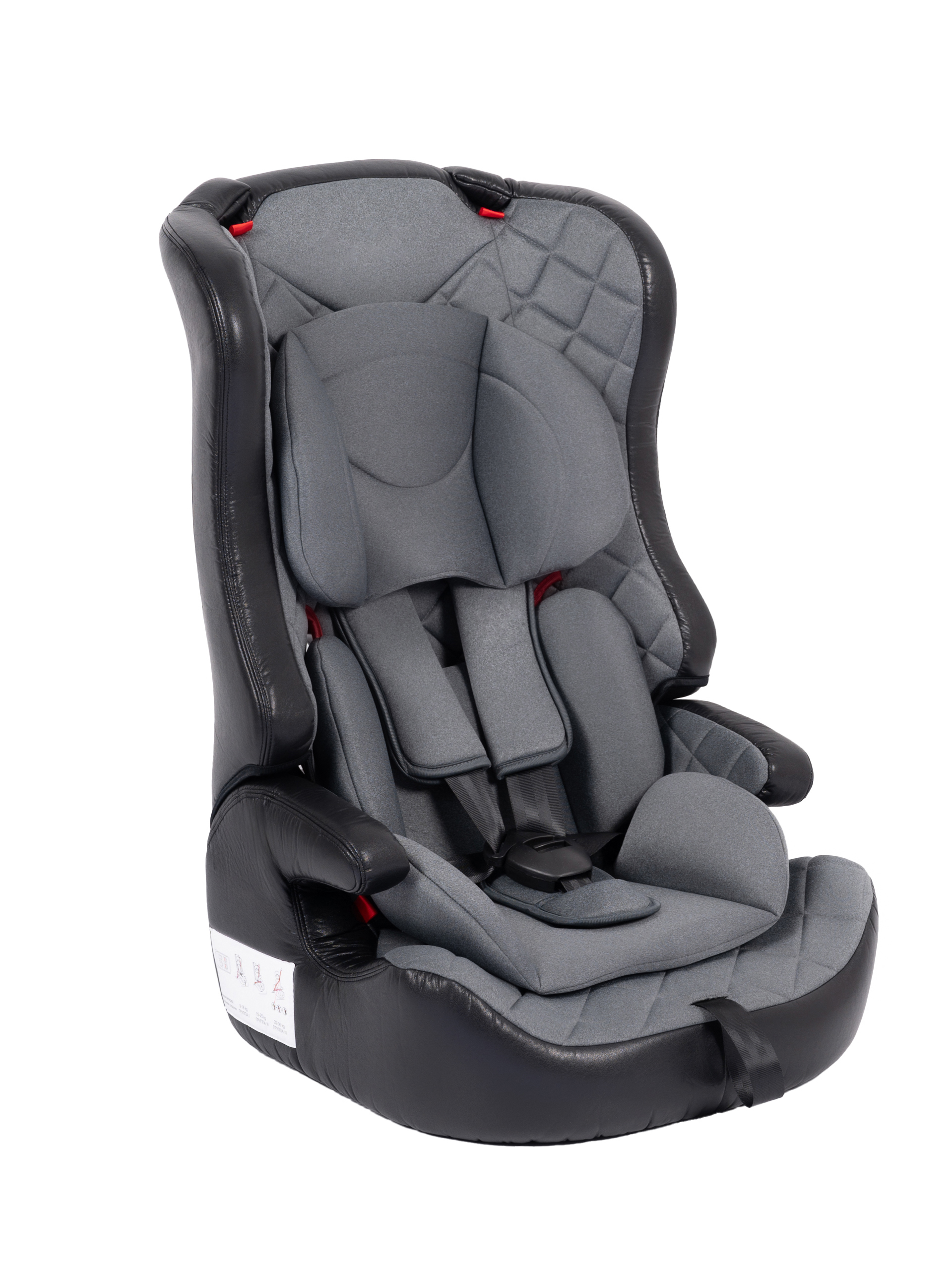 Автокресло Kingbaby Legend 1/2/3 (9-36 кг) серый - фото 13