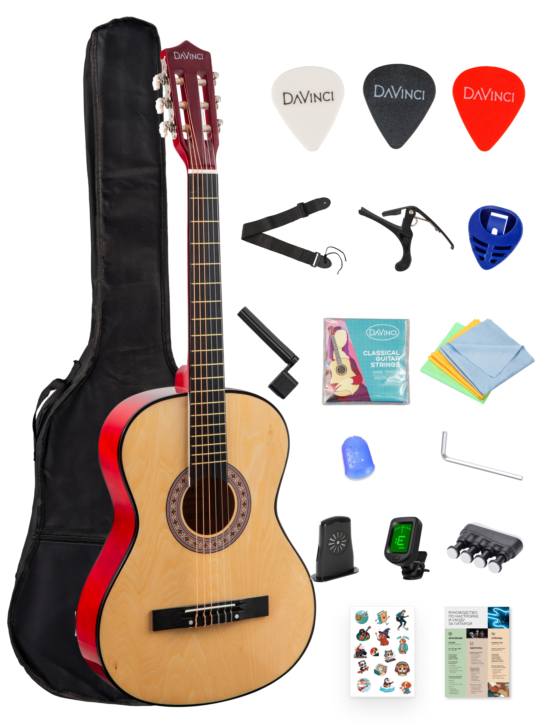 Игрушка музыкальная DaVinci DC-50A 16 NA PACK гитара - фото 10