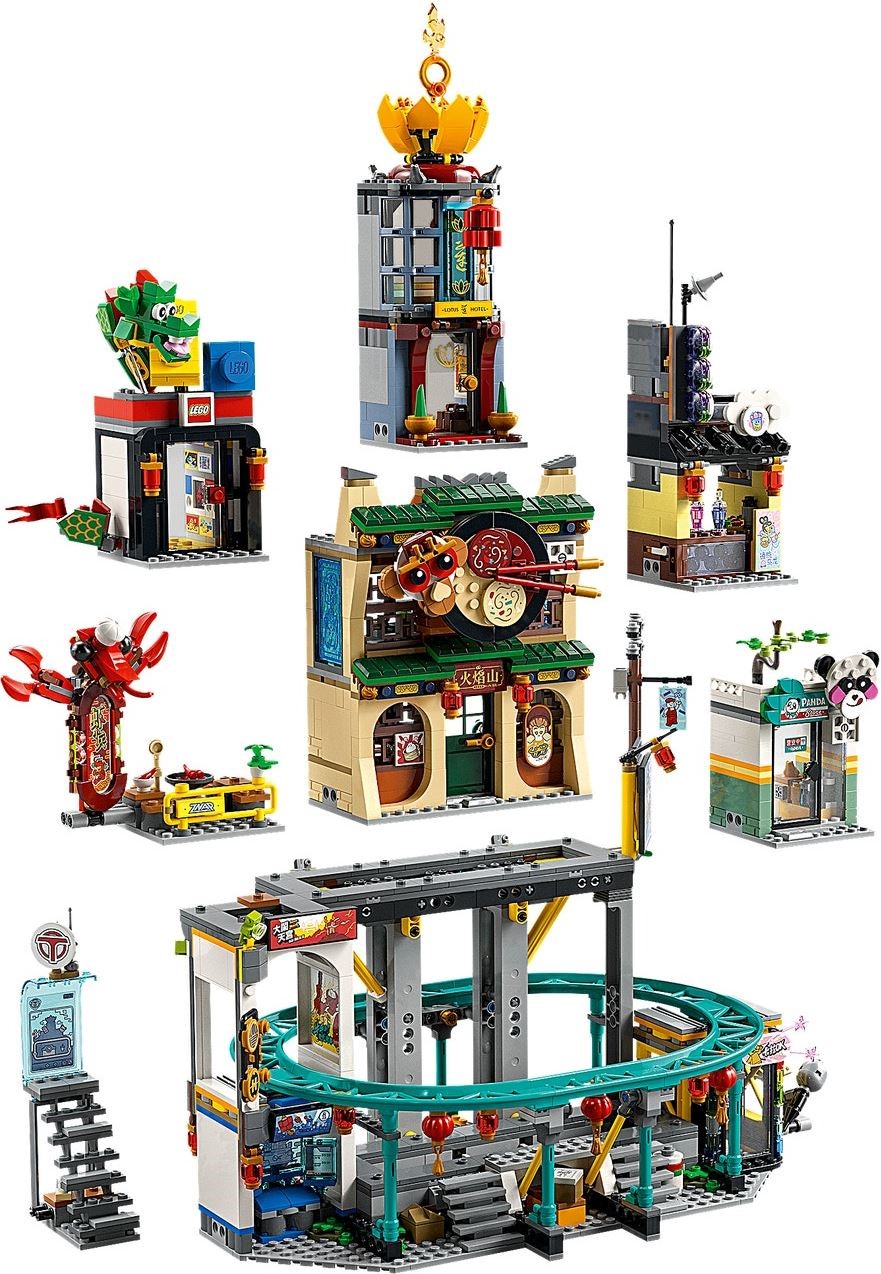 Конструктор LEGO Monkie kid Город Фонарей 2187 дет. - фото 10