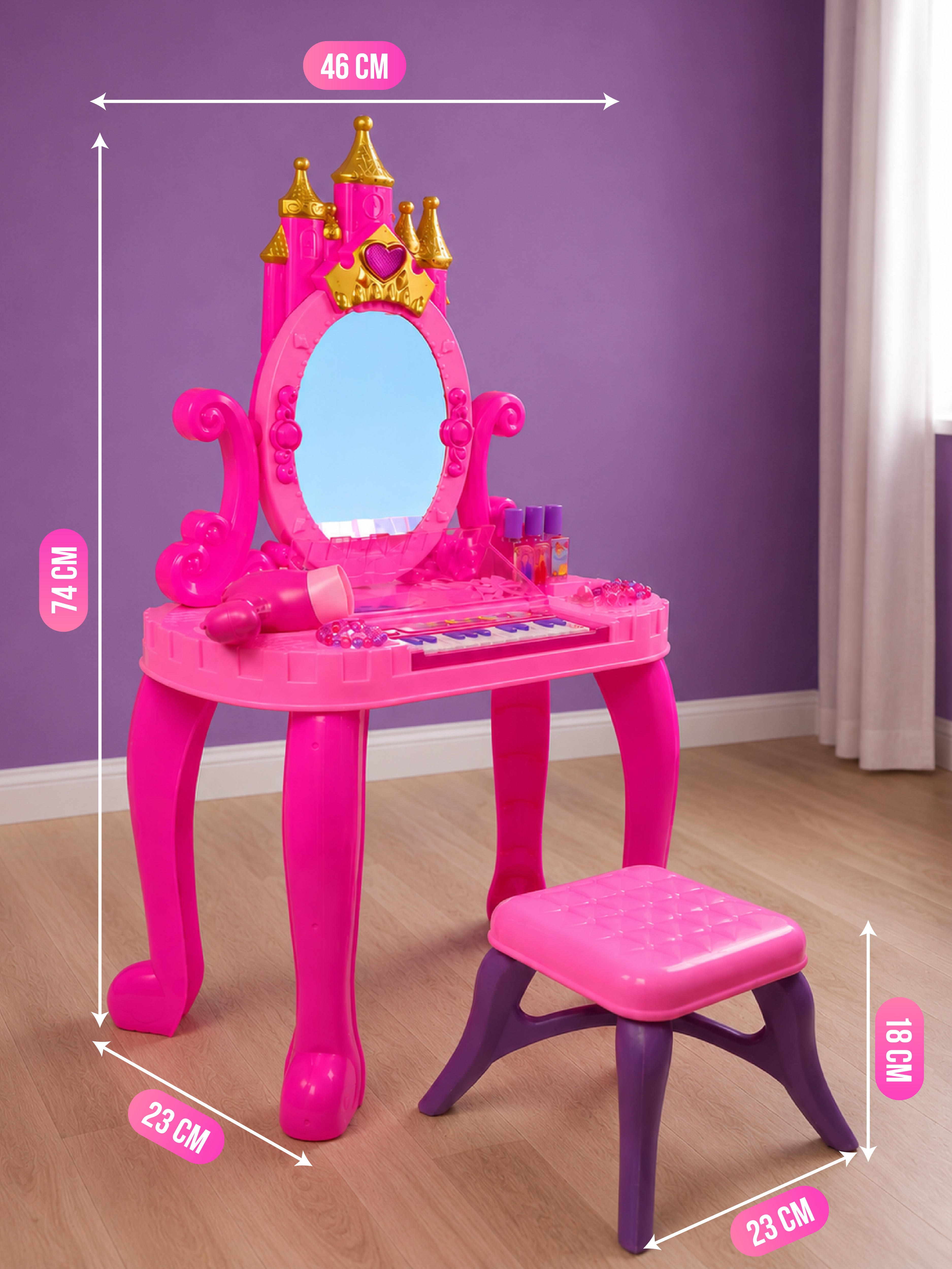 Игрушка HAPPY LAMA туалетный столик - фото 13
