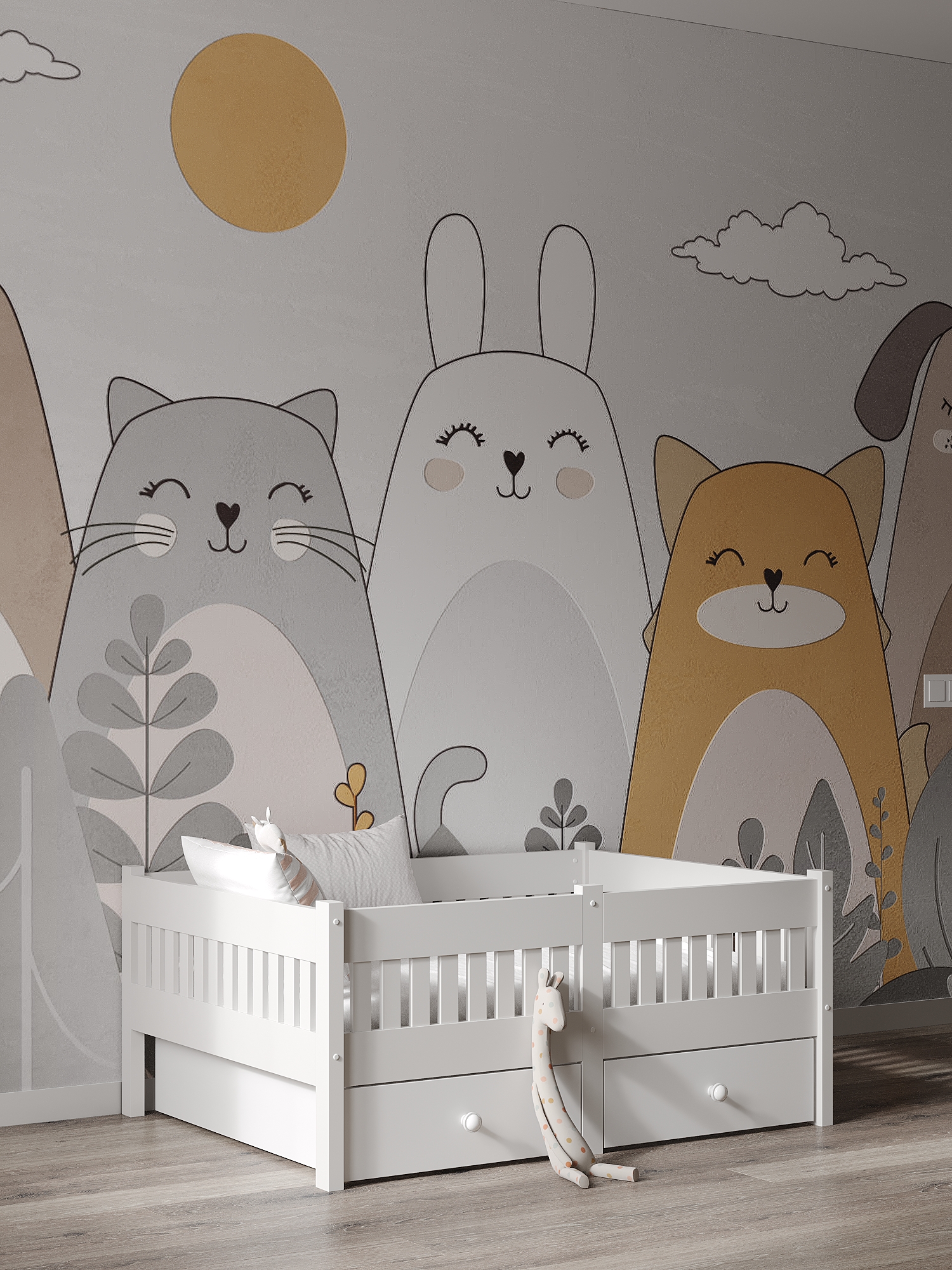 Кровать подростковая Moms charm Бортики (белый) - фото 13