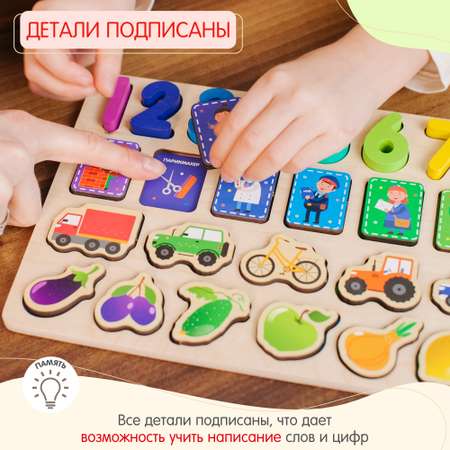 Пазл Alatoys Детский деревянный развивающий классический