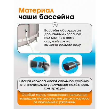 Бассейн Intex Каркасный / 366х76 см / В комплекте фильтр-насос