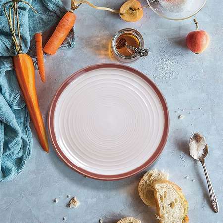 Набор посуды Arya Home Collection White Stoneware тарелки обеденные 26 см 4 шт.