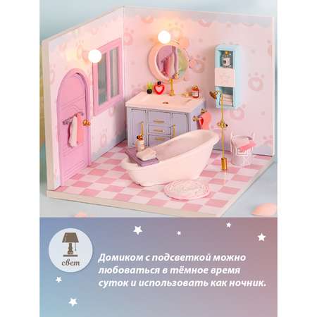Конструктор Lisa Doll Румбокс Ванная комната сборная игровая модель
