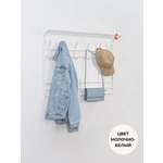 Вешалка настенная ЗМИ с полкой 2х80 цвет белый