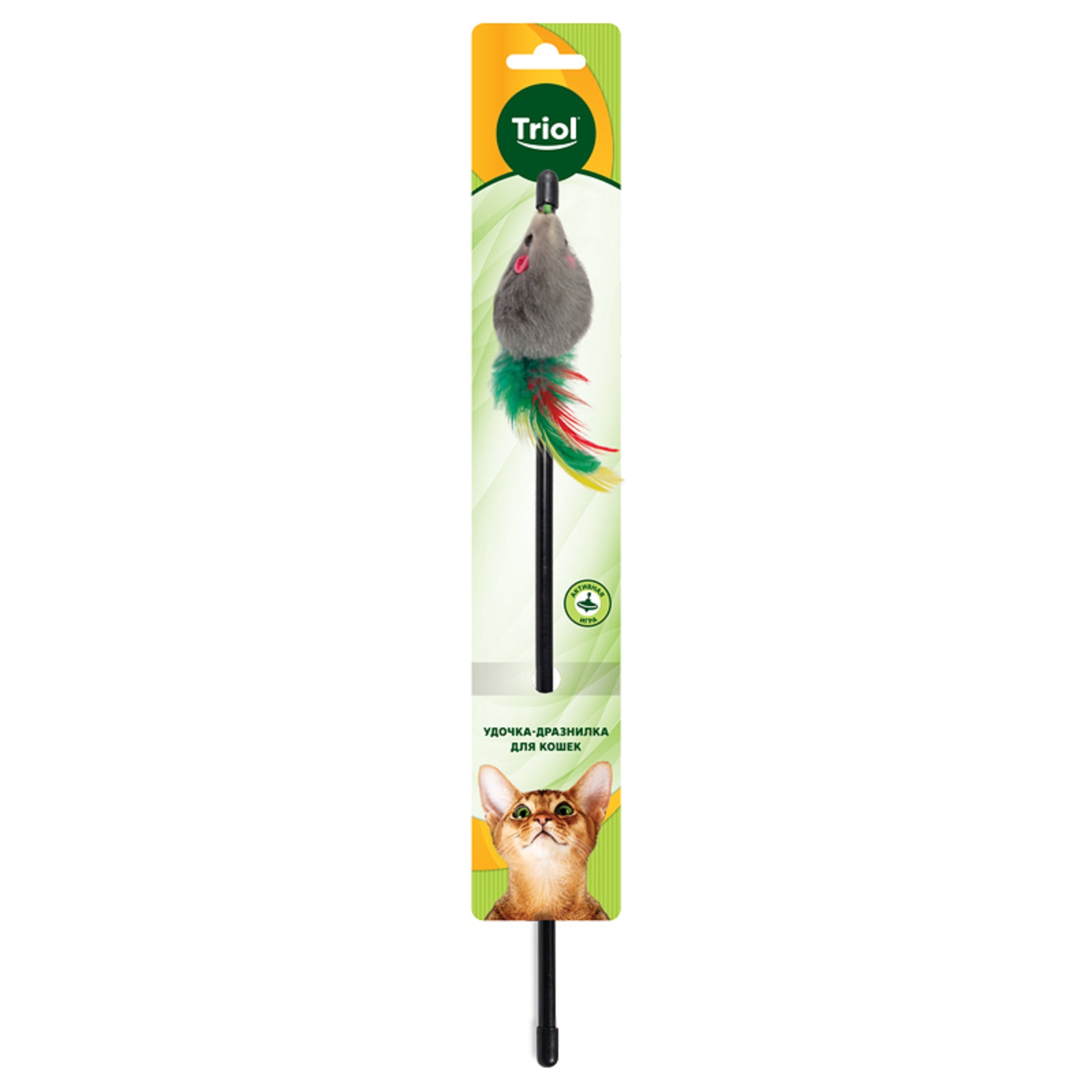 Дразнилка для кошек Triol Мышка мини 45/500мм - фото 2
