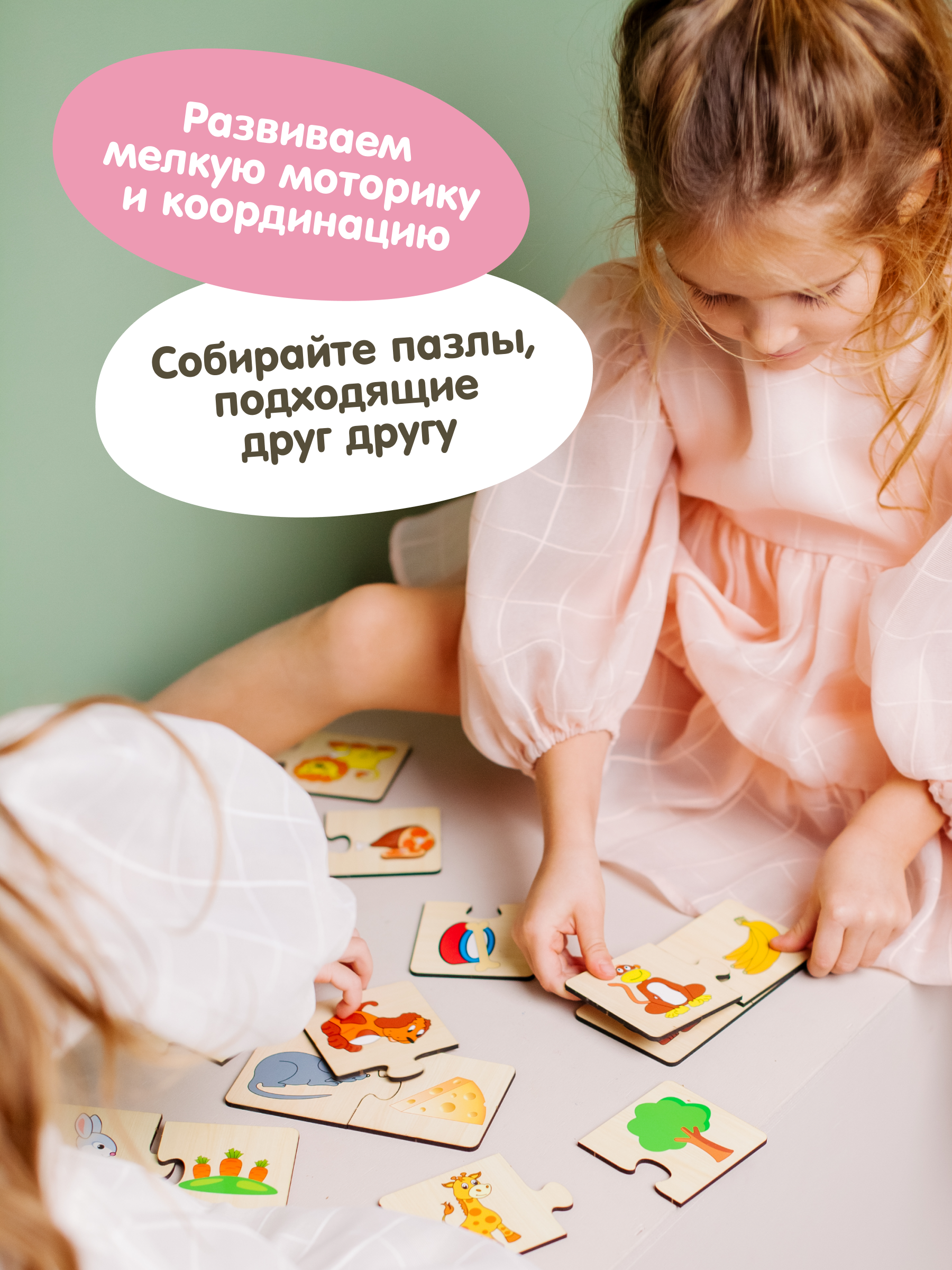 Пазл Alatoys Детская деревянная деревянный в ассортименте - фото 3