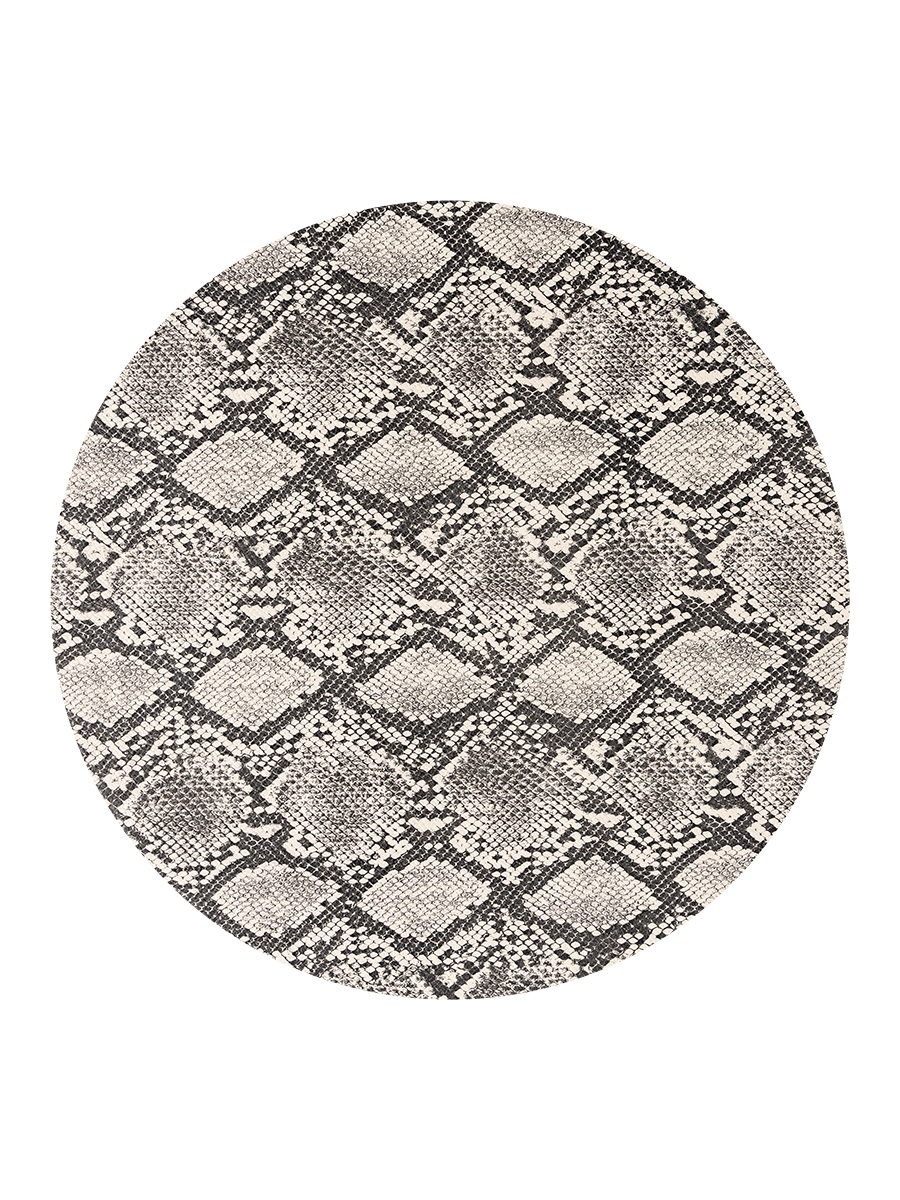 Салфетка сервировочная DeNASTIA Питон D38 см черно-белый E000537 - фото 4