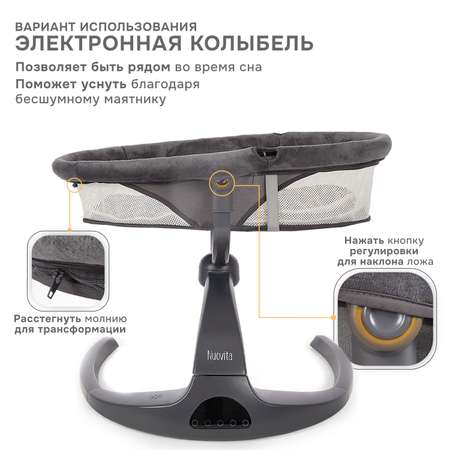 Качели Nuovita Mattina серый